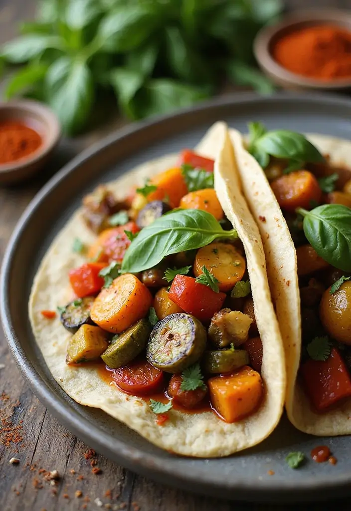 25 Air Fryer Taco Recipes That Are Crispy and Easy 63 25 Air Fryer Taco Recipes That Are Crispy and Easy - 11. Ratatouille Tacos