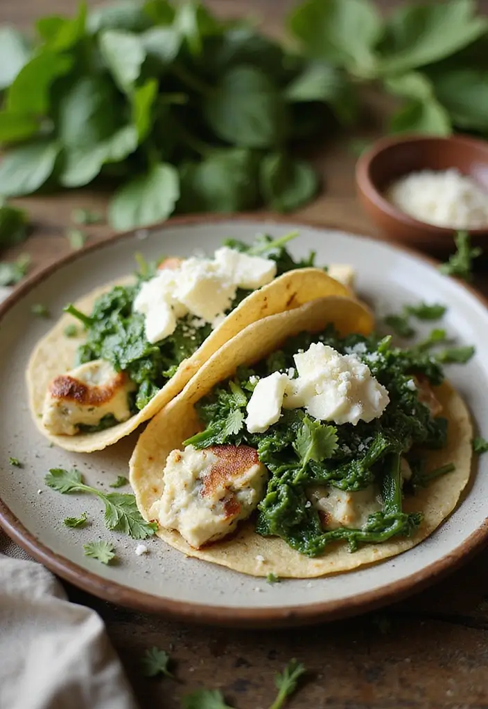 25 Air Fryer Taco Recipes That Are Crispy and Easy 70 25 Air Fryer Taco Recipes That Are Crispy and Easy - 12. Spinach and Ricotta Tacos
