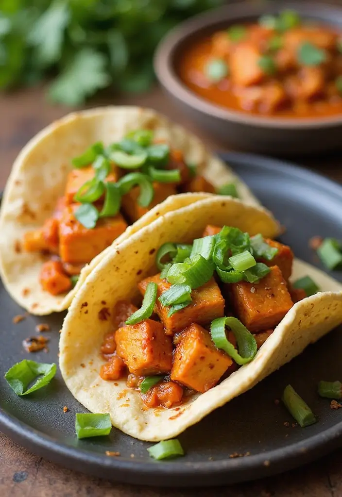 25 Air Fryer Taco Recipes That Are Crispy and Easy 84 25 Air Fryer Taco Recipes That Are Crispy and Easy - 14. Kimchi Tofu Tacos