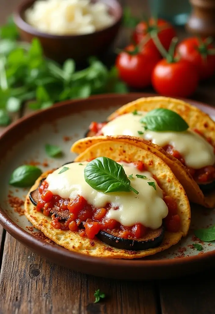 25 Air Fryer Taco Recipes That Are Crispy and Easy 91 25 Air Fryer Taco Recipes That Are Crispy and Easy - 15. Eggplant Parmesan Tacos