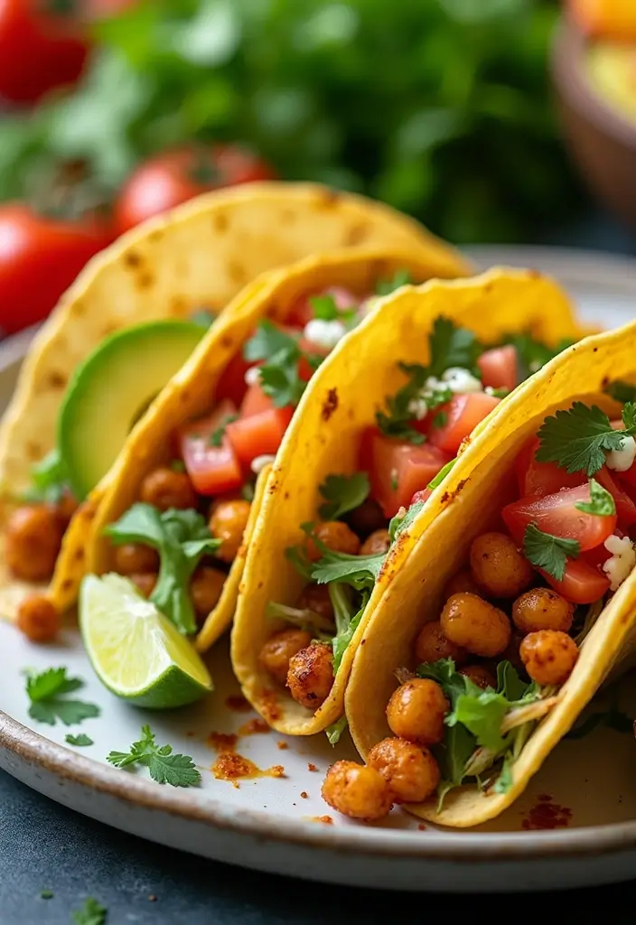 25 Air Fryer Taco Recipes That Are Crispy and Easy 8 25 Air Fryer Taco Recipes That Are Crispy and Easy - 2. Spicy Chickpea Tacos