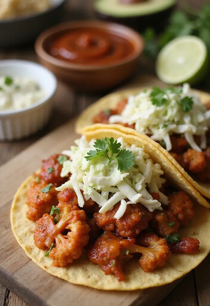 25 Air Fryer Taco Recipes That Are Crispy and Easy 131 25 Air Fryer Taco Recipes That Are Crispy and Easy - 21. BBQ Cauliflower Tacos