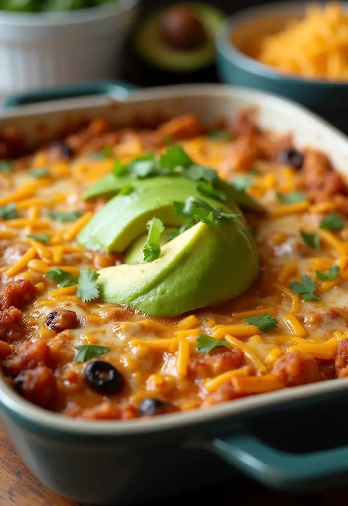 25 Best Taco Casserole Recipes You’ll Want to Make Again 99 25 Best Taco Casserole Recipes You’ll Want to Make Again - 15. Taco Casserole with Avocado
