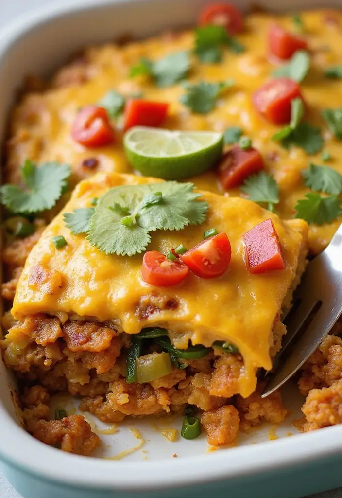 25 Cheesy Taco Casserole Recipes That Everyone Craves 104 25 Cheesy Taco Casserole Recipes That Everyone Craves - 16. Vegan Taco Casserole