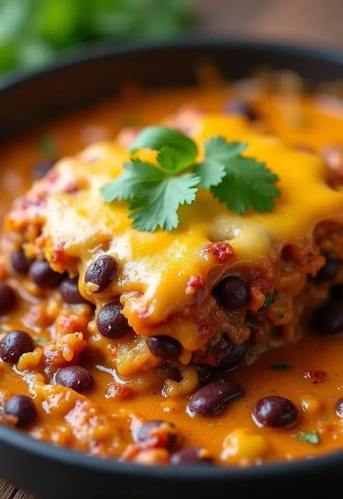 25 Cheesy Taco Casserole Recipes That Everyone Craves 15 25 Cheesy Taco Casserole Recipes That Everyone Craves - 3. Spicy Black Bean and Cheese Casserole