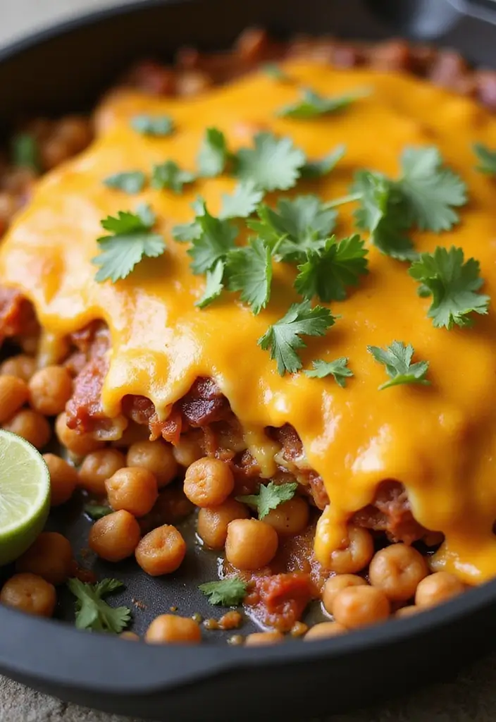 25 Cheesy Taco Casserole Recipes That Everyone Craves 55 25 Cheesy Taco Casserole Recipes That Everyone Craves - 9. Chickpea Taco Casserole