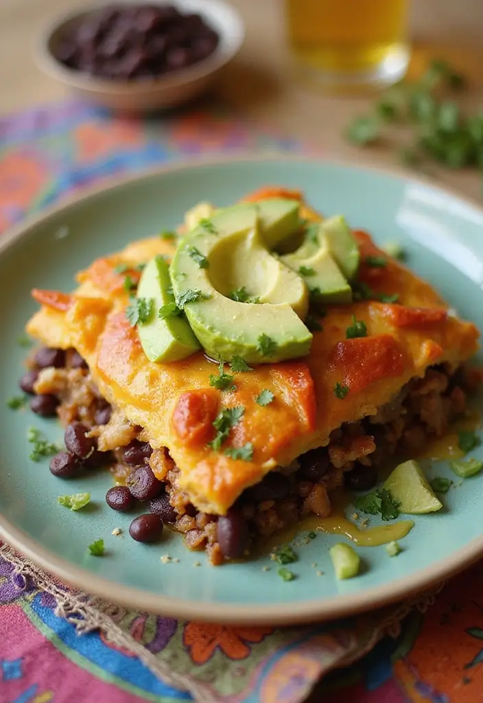 25 Easy Taco Casserole Recipes for Family Dinners 71 25 Easy Taco Casserole Recipes for Family Dinners - 11. Taco Casserole with Black Beans and Avocado