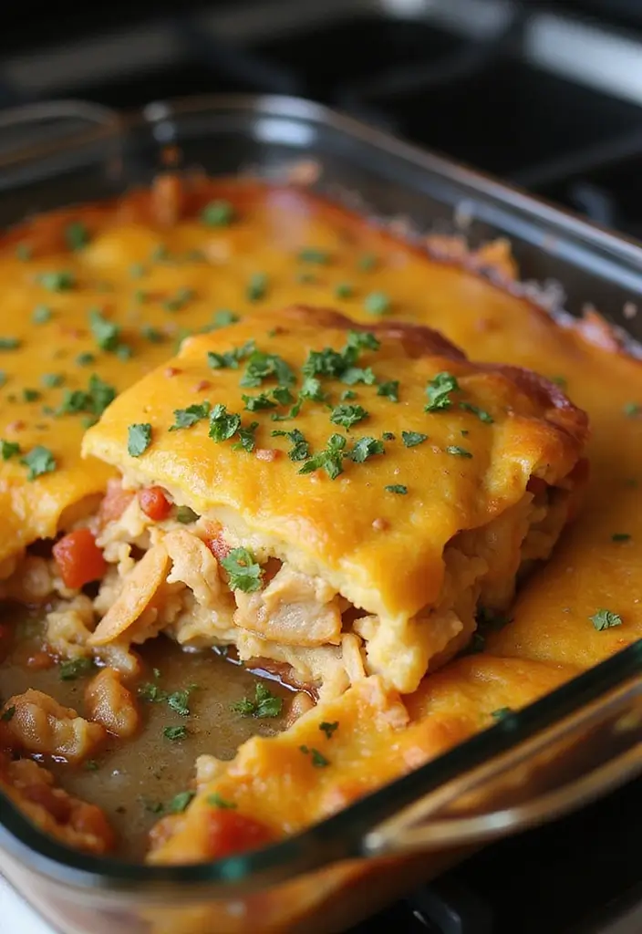 25 Easy Taco Casserole Recipes for Family Dinners 8 25 Easy Taco Casserole Recipes for Family Dinners - 2. Chicken Taco Casserole
