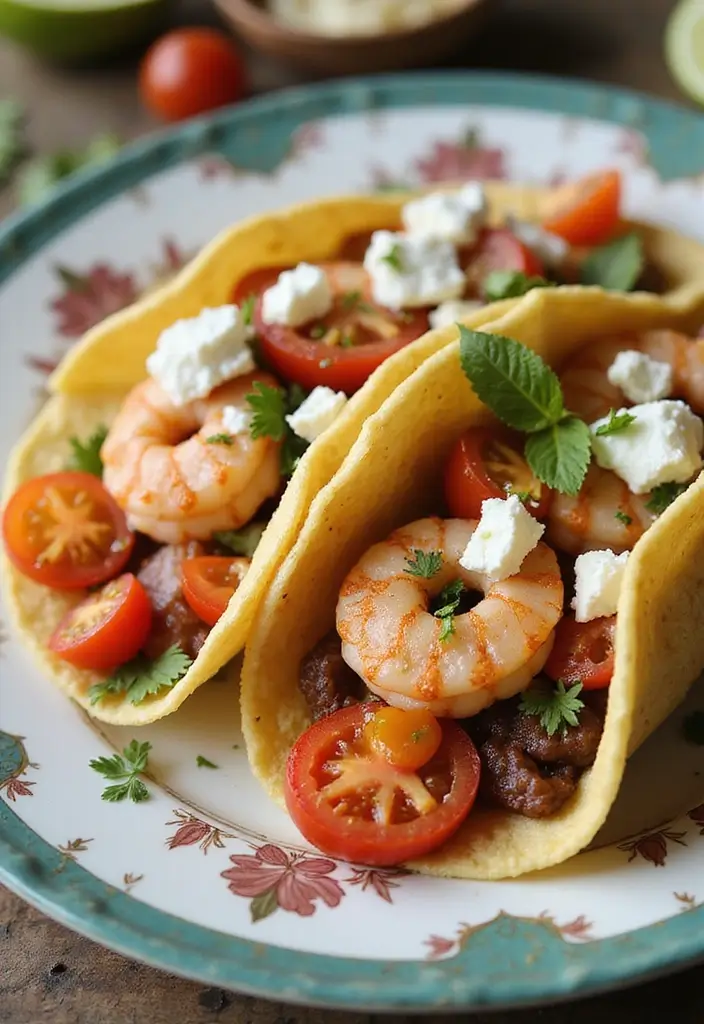 25 Healthy Shrimp Taco Recipes with Fresh Flavors 79 25 Healthy Shrimp Taco Recipes with Fresh Flavors - 13. Mediterranean Shrimp Tacos