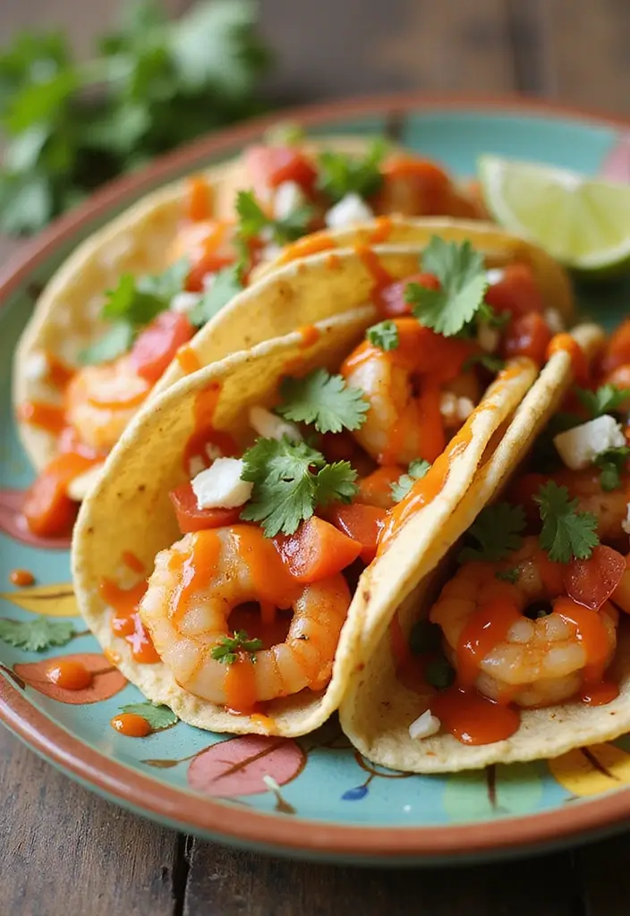 25 Healthy Shrimp Taco Recipes with Fresh Flavors 136 25 Healthy Shrimp Taco Recipes with Fresh Flavors - 22. Shrimp Tacos with Sriracha Sauce