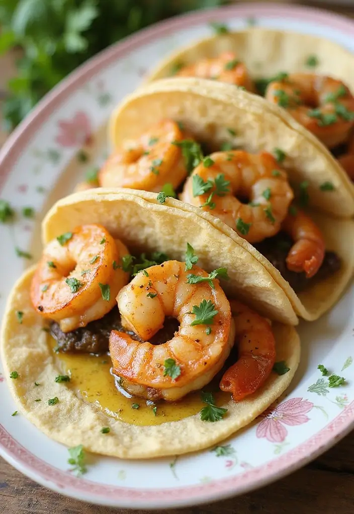 25 Healthy Shrimp Taco Recipes with Fresh Flavors 143 25 Healthy Shrimp Taco Recipes with Fresh Flavors - 23. Shrimp Tacos with Herb Garlic Butter