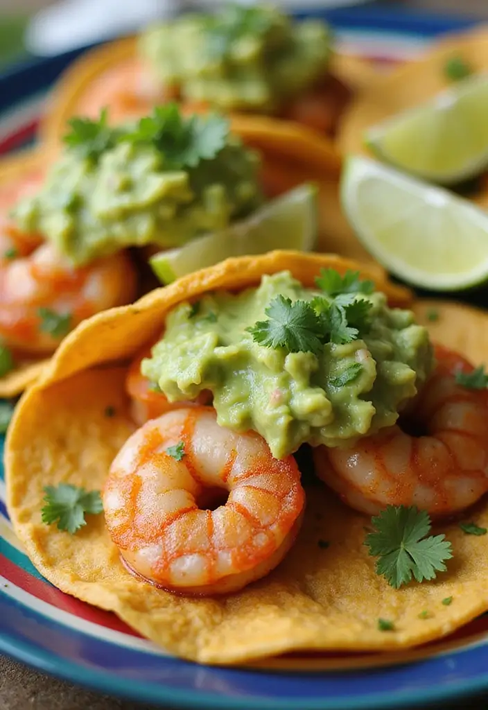 25 Healthy Shrimp Taco Recipes with Fresh Flavors 157 25 Healthy Shrimp Taco Recipes with Fresh Flavors - 25. Shrimp Tacos with Guacamole