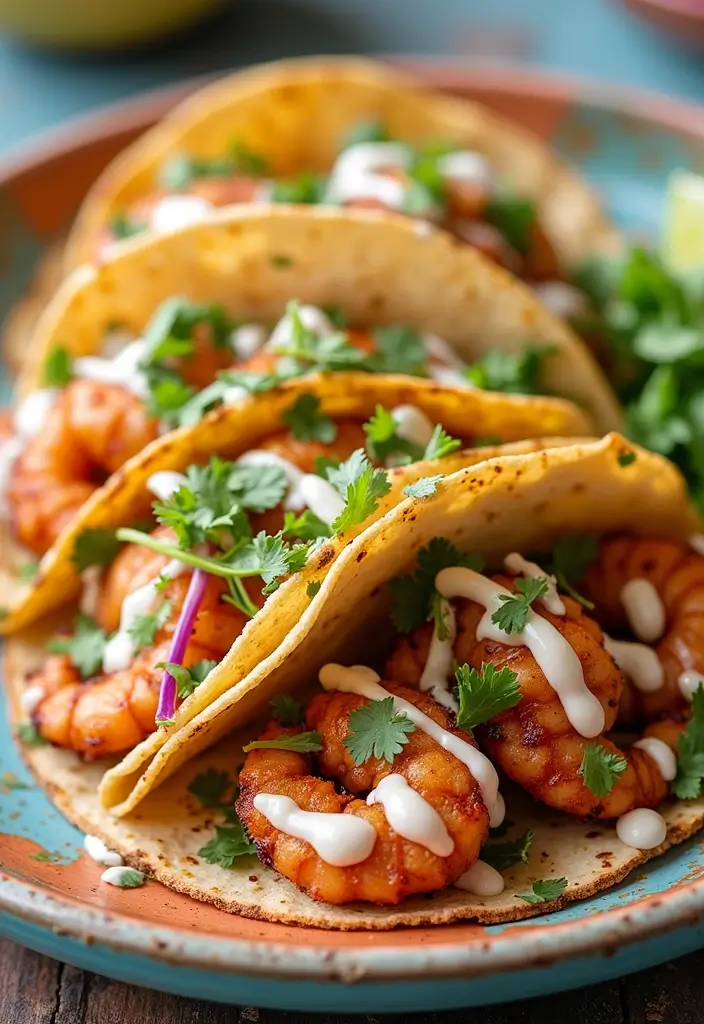 25 Healthy Shrimp Taco Recipes with Fresh Flavors 25 25 Healthy Shrimp Taco Recipes with Fresh Flavors - 5. Blackened Shrimp Tacos
