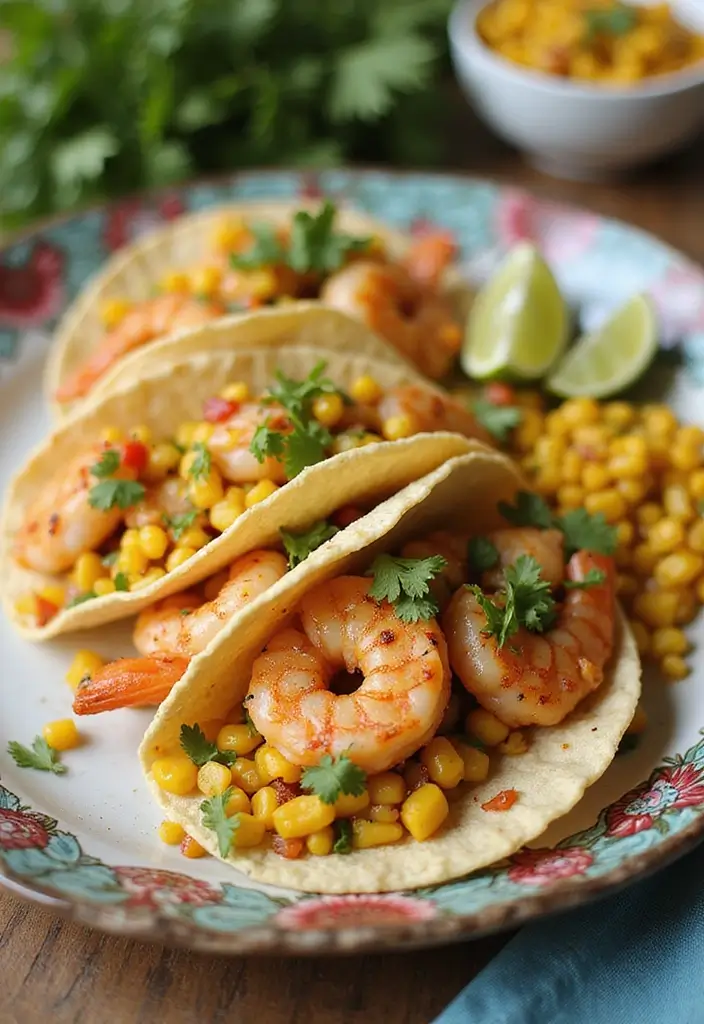 25 Healthy Shrimp Taco Recipes with Fresh Flavors 39 25 Healthy Shrimp Taco Recipes with Fresh Flavors - 7. Shrimp Tacos with Roasted Corn Salsa