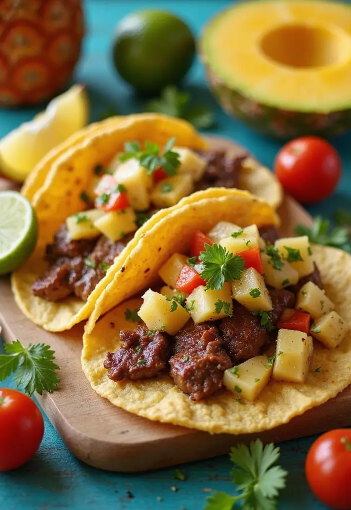 25 Healthy Steak Taco Recipes Packed with Protein 78 25 Healthy Steak Taco Recipes Packed with Protein - 12. Steak Tacos with Pineapple Salsa