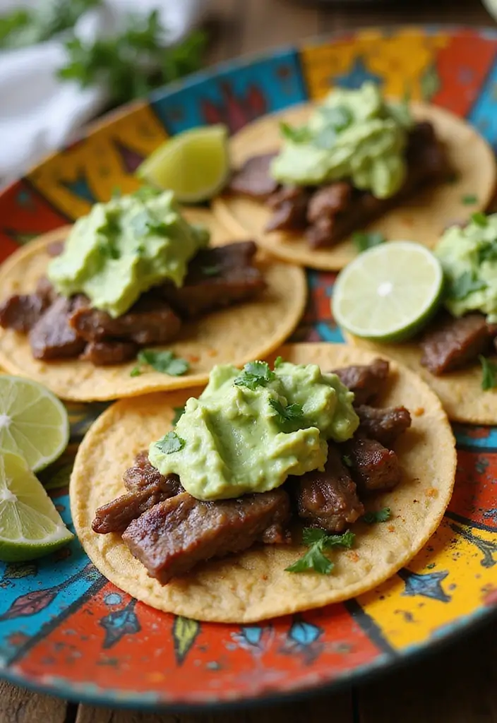 25 Healthy Steak Taco Recipes Packed with Protein 106 25 Healthy Steak Taco Recipes Packed with Protein - 16. Steak Tacos with Avocado Crema