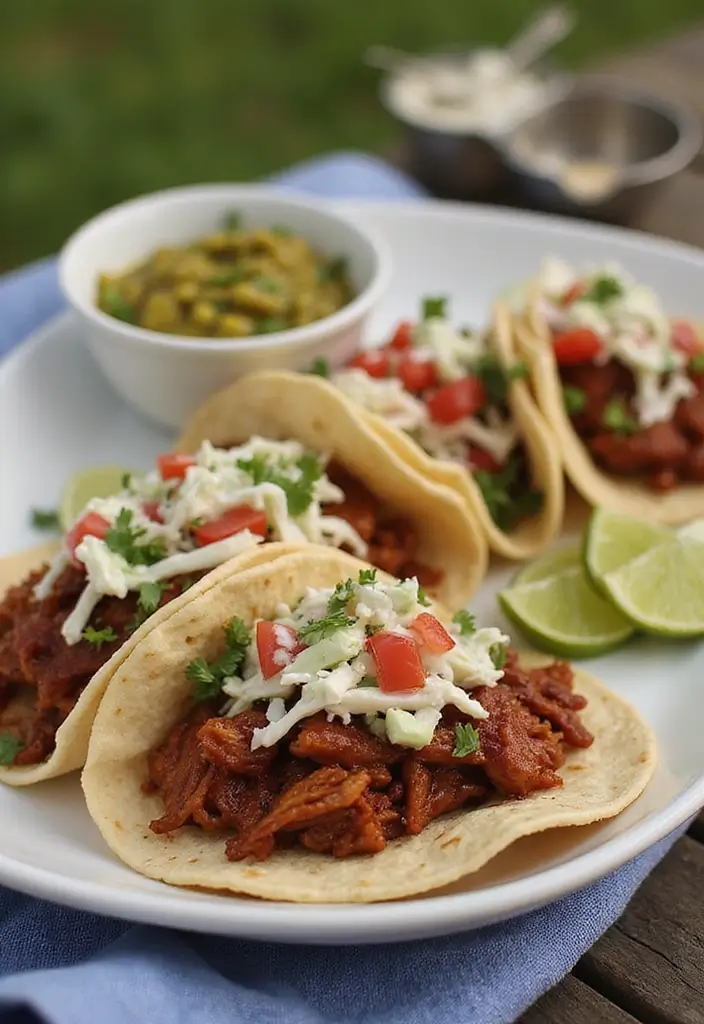 25 Healthy Taco Meat Recipes for Clean Eating Lovers 72 25 Healthy Taco Meat Recipes for Clean Eating Lovers - 12. BBQ Pulled Pork Tacos