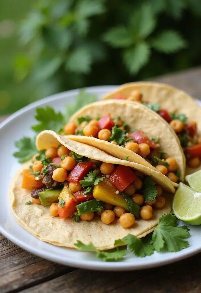 25 Healthy Taco Meat Recipes for Clean Eating Lovers 105 25 Healthy Taco Meat Recipes for Clean Eating Lovers - 17. Veggie Tacos with Chickpeas