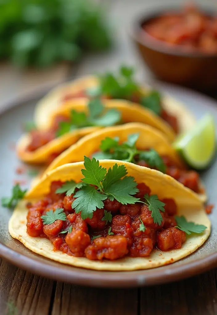 25 Healthy Taco Meat Recipes for Clean Eating Lovers 124 25 Healthy Taco Meat Recipes for Clean Eating Lovers - 20. Spicy Chorizo Tacos