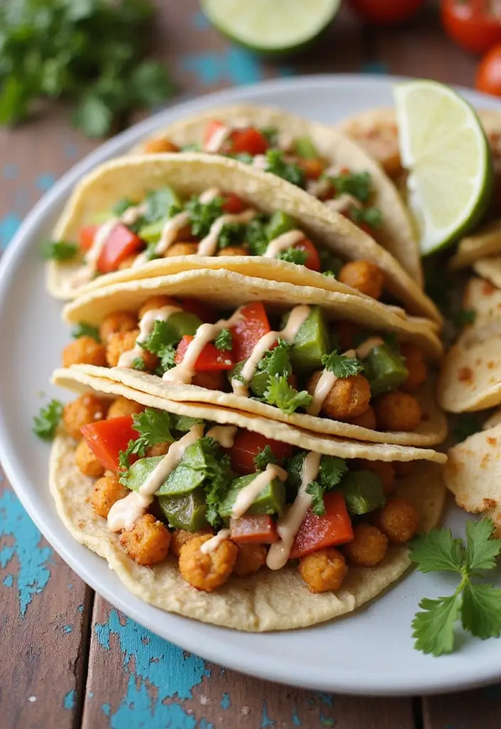25 Healthy Taco Meat Recipes for Clean Eating Lovers 143 25 Healthy Taco Meat Recipes for Clean Eating Lovers - 23. Mediterranean Chickpea Tacos