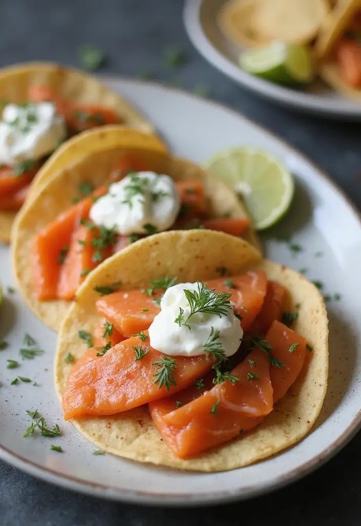 25 Hello Fresh Taco Recipes You Can Recreate at Home 111 25 Hello Fresh Taco Recipes You Can Recreate at Home - 17. Smoked Salmon Tacos with Cream Cheese