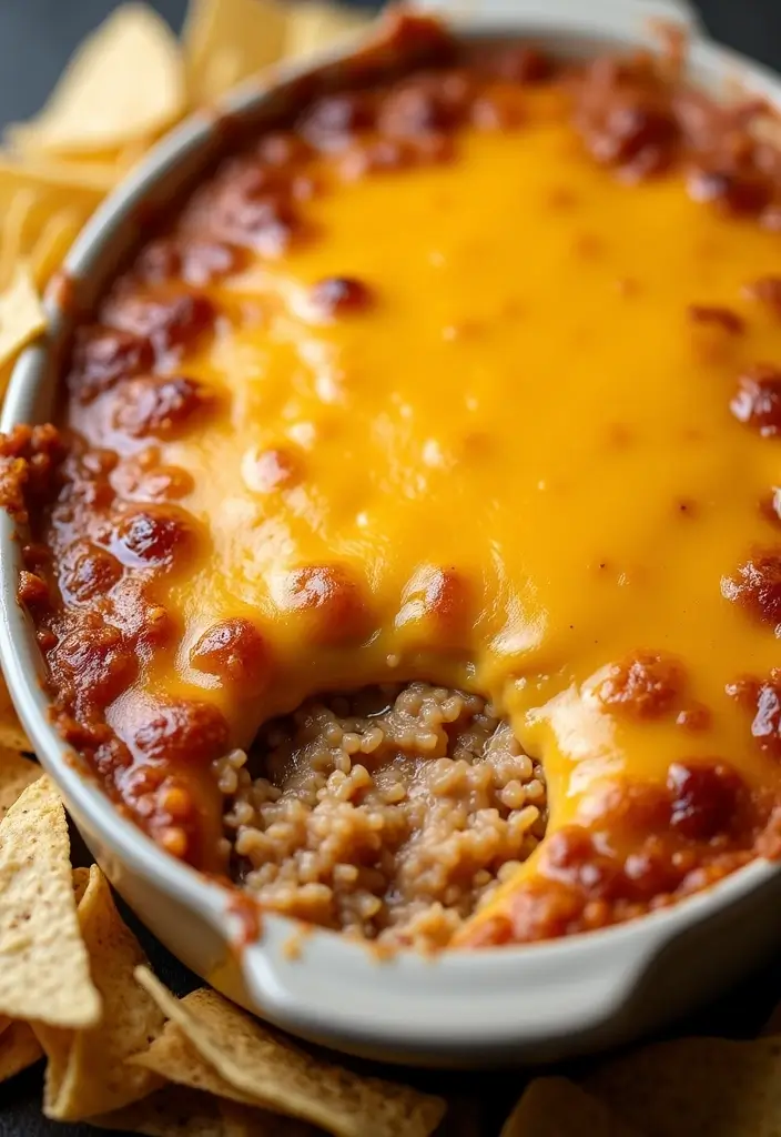 25 Hot Taco Dip Recipes Perfect for Game Nights 83 25 Hot Taco Dip Recipes Perfect for Game Nights - 13. Three Cheese Taco Dip