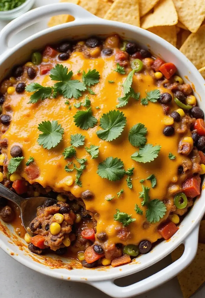 25 Hot Taco Dip Recipes Perfect for Game Nights 111 25 Hot Taco Dip Recipes Perfect for Game Nights - 17. Southwestern Taco Dip