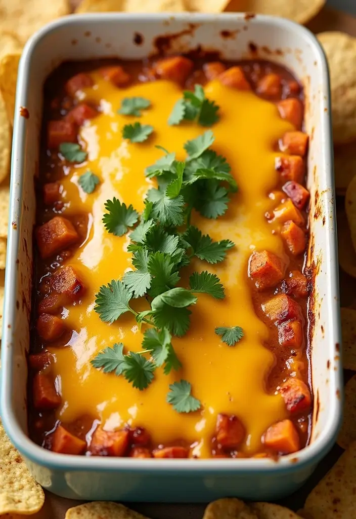 25 Hot Taco Dip Recipes Perfect for Game Nights 139 25 Hot Taco Dip Recipes Perfect for Game Nights - 21. Taco Dip with Sweet Potatoes