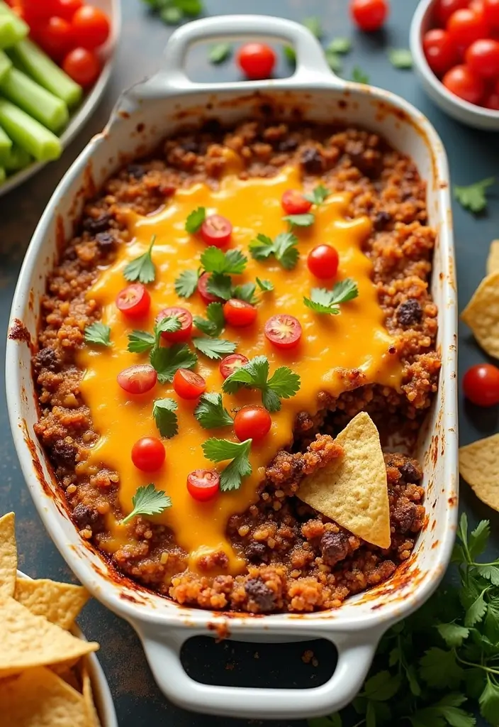 25 Hot Taco Dip Recipes Perfect for Game Nights 146 25 Hot Taco Dip Recipes Perfect for Game Nights - 22. Taco Dip with Quinoa