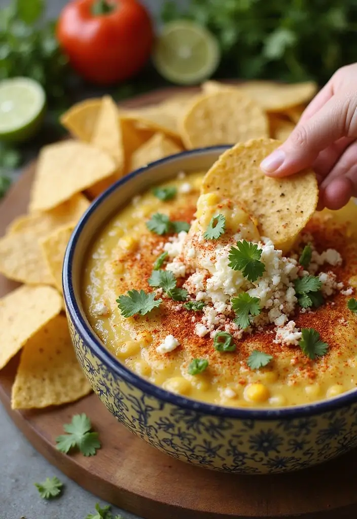 25 Hot Taco Dip Recipes Perfect for Game Nights 15 25 Hot Taco Dip Recipes Perfect for Game Nights - 3. Mexican Street Corn Dip