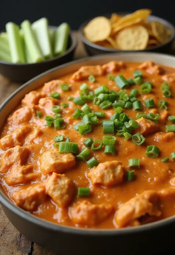 25 Hot Taco Dip Recipes Perfect for Game Nights 41 25 Hot Taco Dip Recipes Perfect for Game Nights - 7. Buffalo Chicken Taco Dip