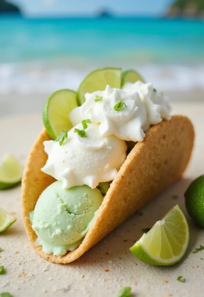 25 Ice Cream Taco Recipes for a Playful Dessert 92 25 Ice Cream Taco Recipes for a Playful Dessert - 14. Key Lime Pie Ice Cream Taco