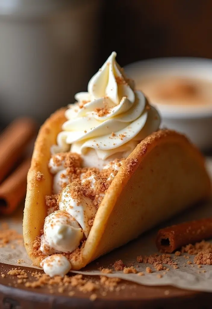 25 Ice Cream Taco Recipes for a Playful Dessert 120 25 Ice Cream Taco Recipes for a Playful Dessert - 18. Cinnamon Roll Ice Cream Taco