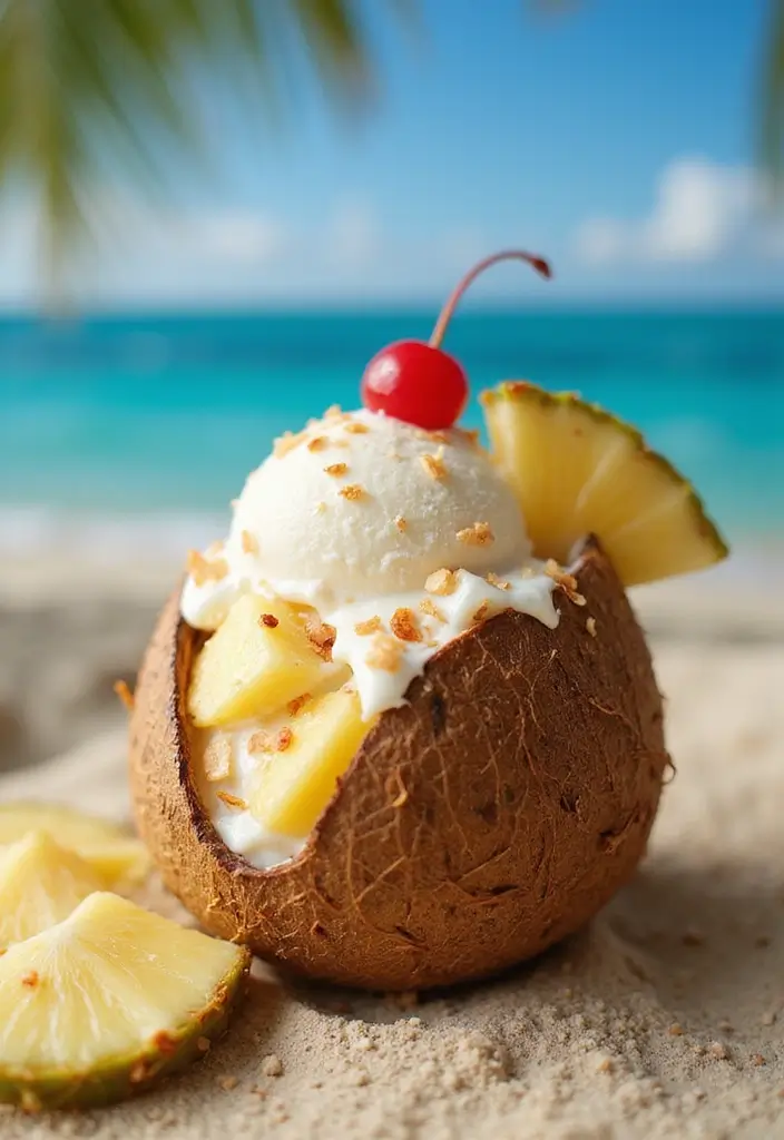25 Ice Cream Taco Recipes for a Playful Dessert 134 25 Ice Cream Taco Recipes for a Playful Dessert - 20. Pina Colada Ice Cream Taco