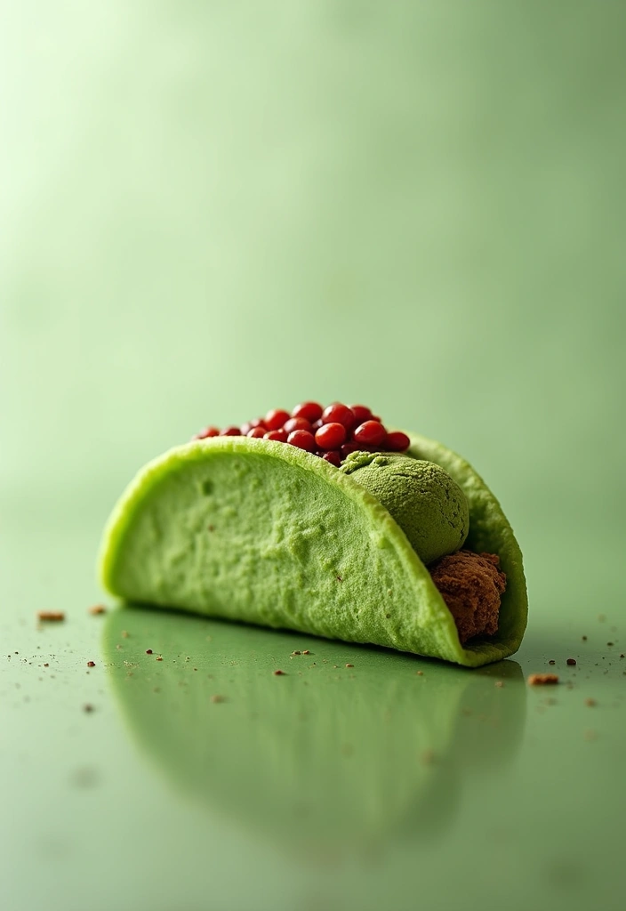 25 Ice Cream Taco Recipes for a Playful Dessert 29 25 Ice Cream Taco Recipes for a Playful Dessert - 5. Matcha Green Tea Ice Cream Taco