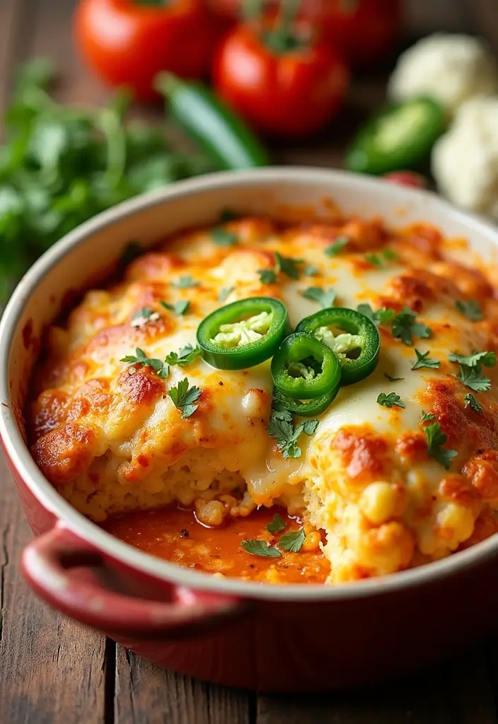 25 Keto Taco Casserole Recipes That Taste Incredible 15 25 Keto Taco Casserole Recipes That Taste Incredible - 3. Spicy Mexican Cauliflower Casserole