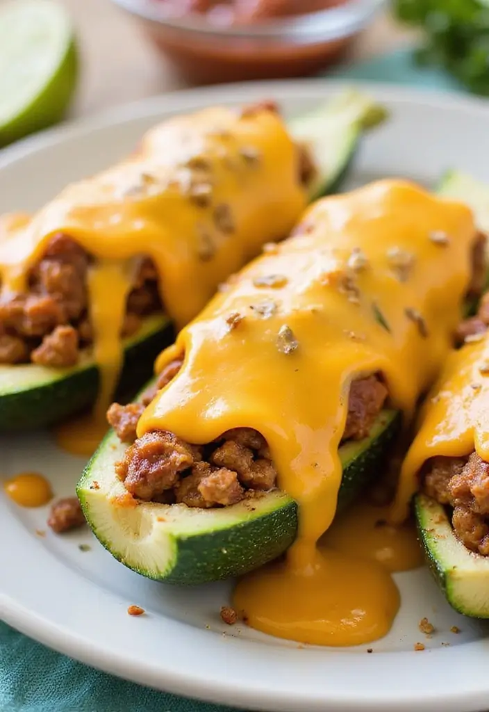 25 Leftover Taco Meat Recipes and Casseroles to Repurpose Dinner 91 25 Leftover Taco Meat Recipes and Casseroles to Repurpose Dinner - 15. Taco Meat Stuffed Zucchini