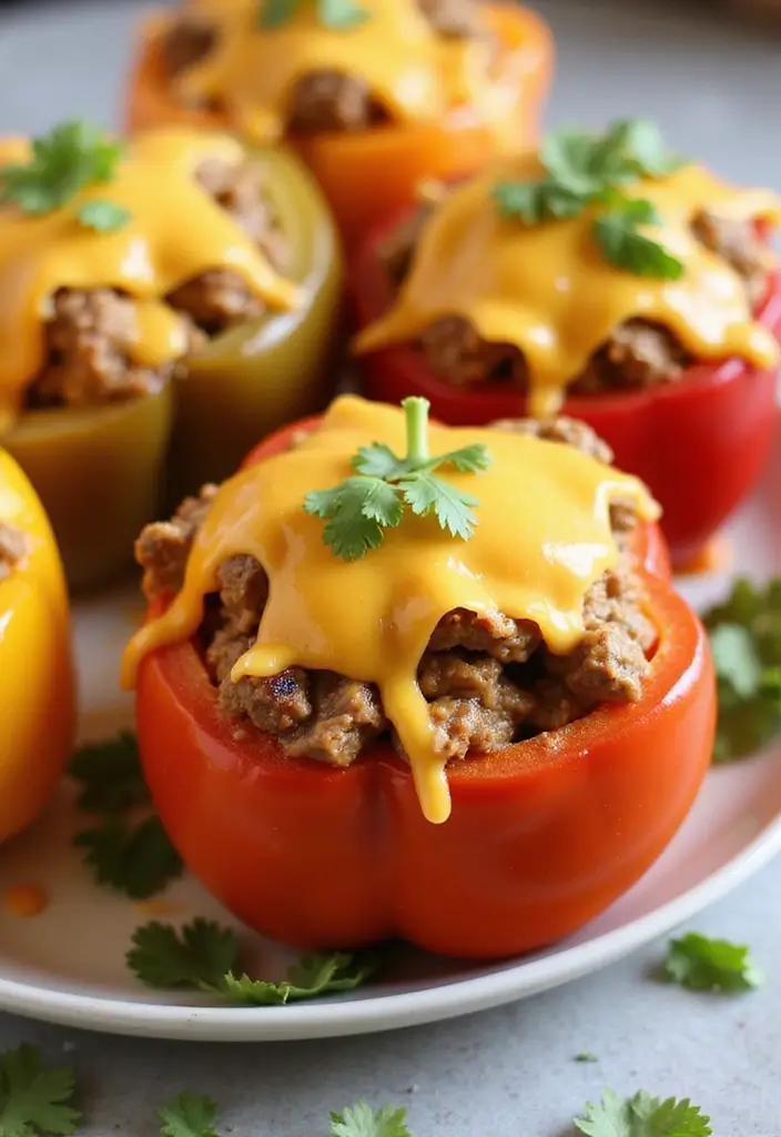 25 Leftover Taco Meat Recipes and Casseroles to Repurpose Dinner 8 25 Leftover Taco Meat Recipes and Casseroles to Repurpose Dinner - 2. Taco Stuffed Bell Peppers