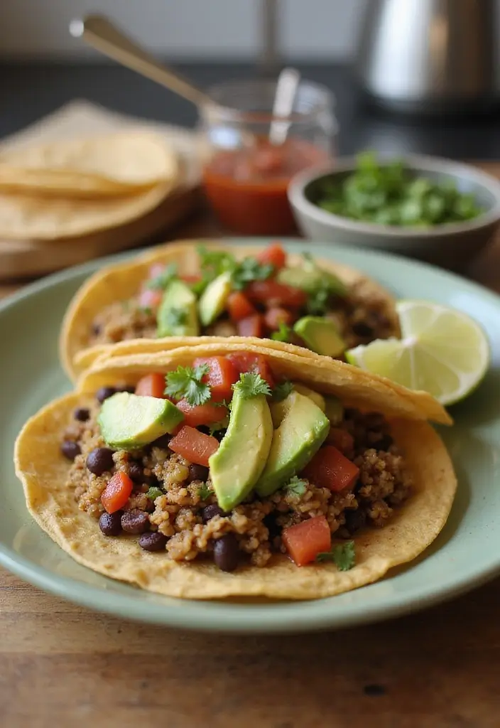 25 Recipes Using Soft Taco Shells for Quick Meals 109 25 Recipes Using Soft Taco Shells for Quick Meals - 17. Quinoa and Black Bean Tacos