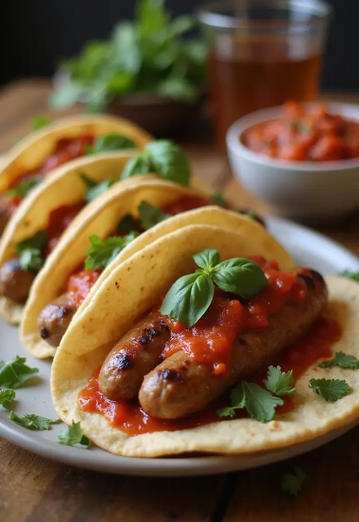 25 Recipes Using Soft Taco Shells for Quick Meals 128 25 Recipes Using Soft Taco Shells for Quick Meals - 20. Italian Sausage Tacos