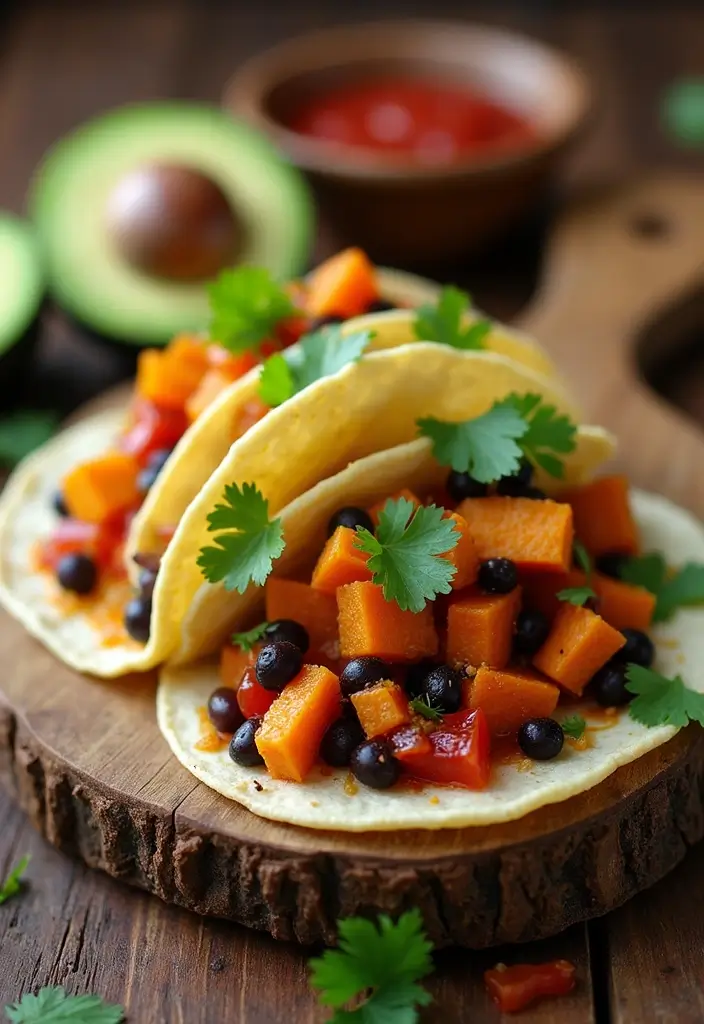 25 Recipes Using Soft Taco Shells for Quick Meals 156 25 Recipes Using Soft Taco Shells for Quick Meals - 24. Sweet Potato and Black Bean Tacos