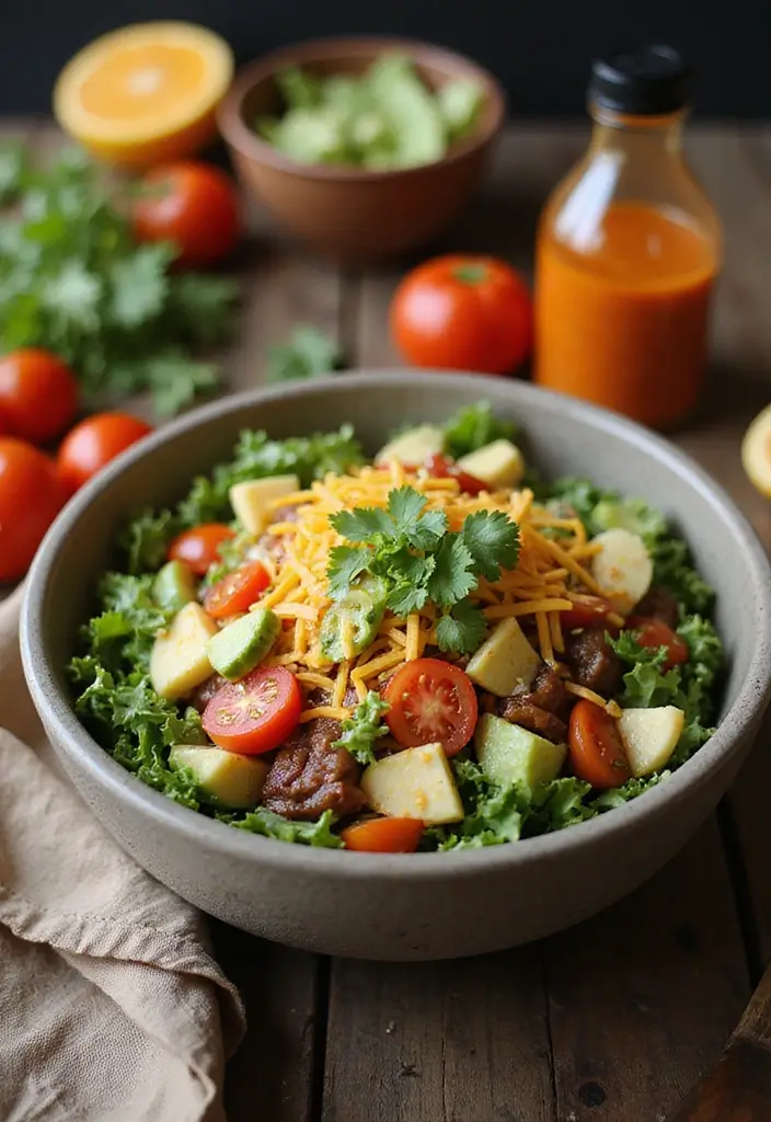 25 Taco Cabana Copycat Recipes That Taste Authentic 139 25 Taco Cabana Copycat Recipes That Taste Authentic - 21. Taco Salad with Spicy Dressing
