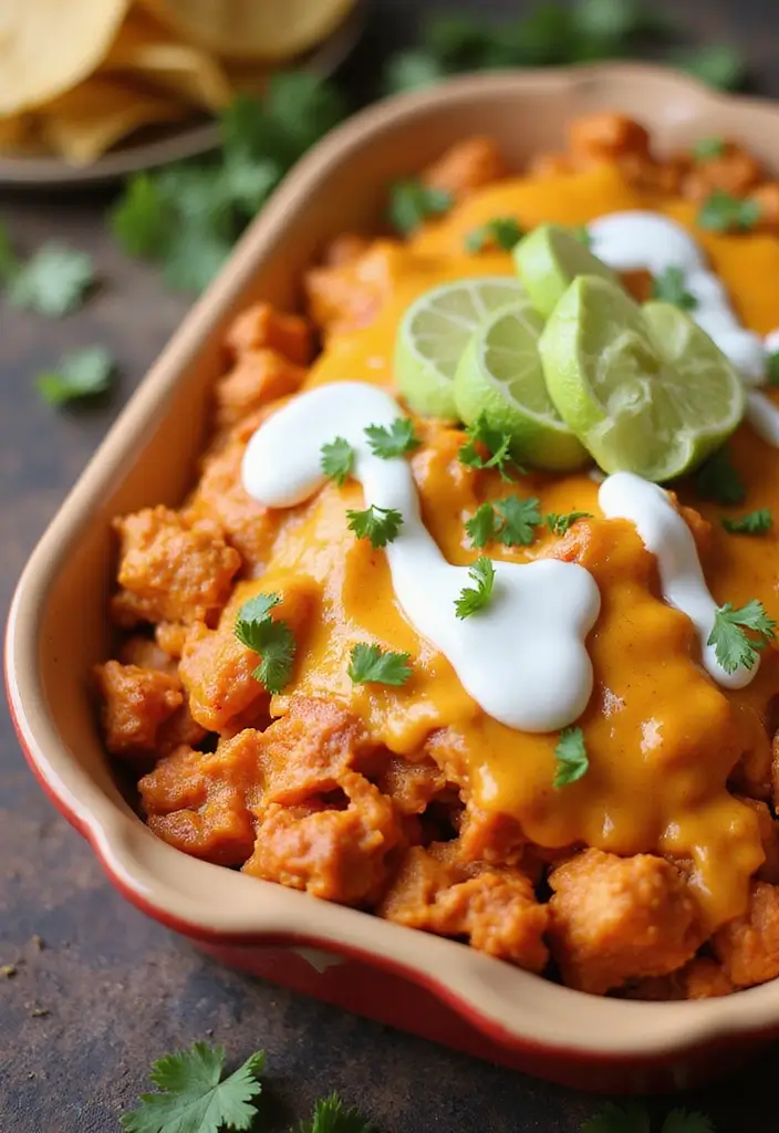 25 Taco Casserole Recipes with Tortillas for Layered Flavor 79 25 Taco Casserole Recipes with Tortillas for Layered Flavor - 13. Buffalo Chicken Taco Casserole