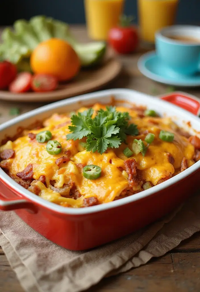 25 Taco Casserole Recipes with Tortillas for Layered Flavor 48 25 Taco Casserole Recipes with Tortillas for Layered Flavor - 8. Loaded Breakfast Taco Casserole