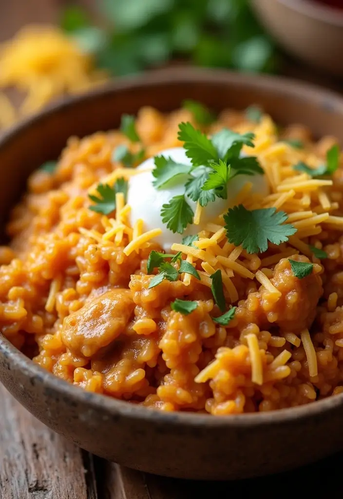 25 Taco Chicken and Rice Recipes That Make Dinner Simple 1 25 Taco Chicken and Rice Recipes That Make Dinner Simple - 1. Creamy Taco Chicken and Rice