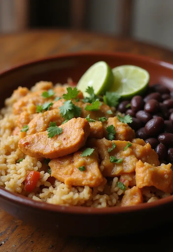 25 Taco Chicken and Rice Recipes That Make Dinner Simple 85 25 Taco Chicken and Rice Recipes That Make Dinner Simple - 13. Taco Chicken and Rice with Black Beans