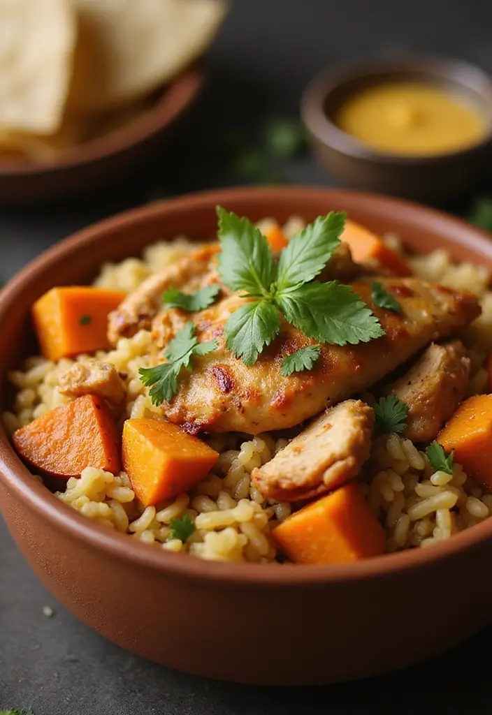 25 Taco Chicken and Rice Recipes That Make Dinner Simple 120 25 Taco Chicken and Rice Recipes That Make Dinner Simple - 18. Taco Chicken and Rice with Sweet Potatoes