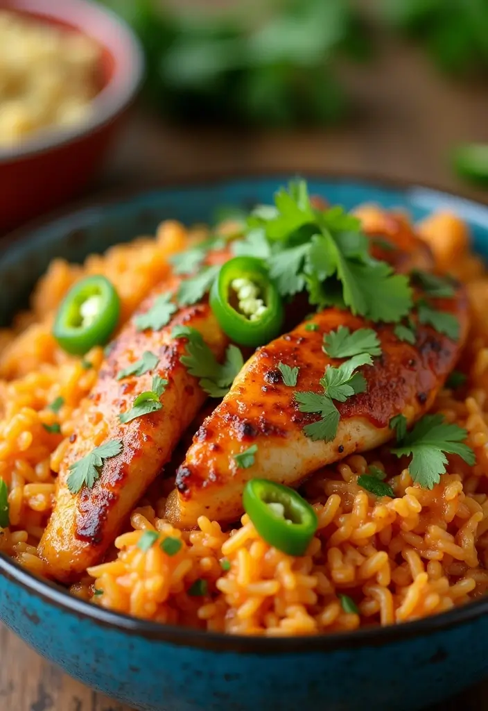 25 Taco Chicken and Rice Recipes That Make Dinner Simple 148 25 Taco Chicken and Rice Recipes That Make Dinner Simple - 22. Taco Chicken and Rice with Green Chilies