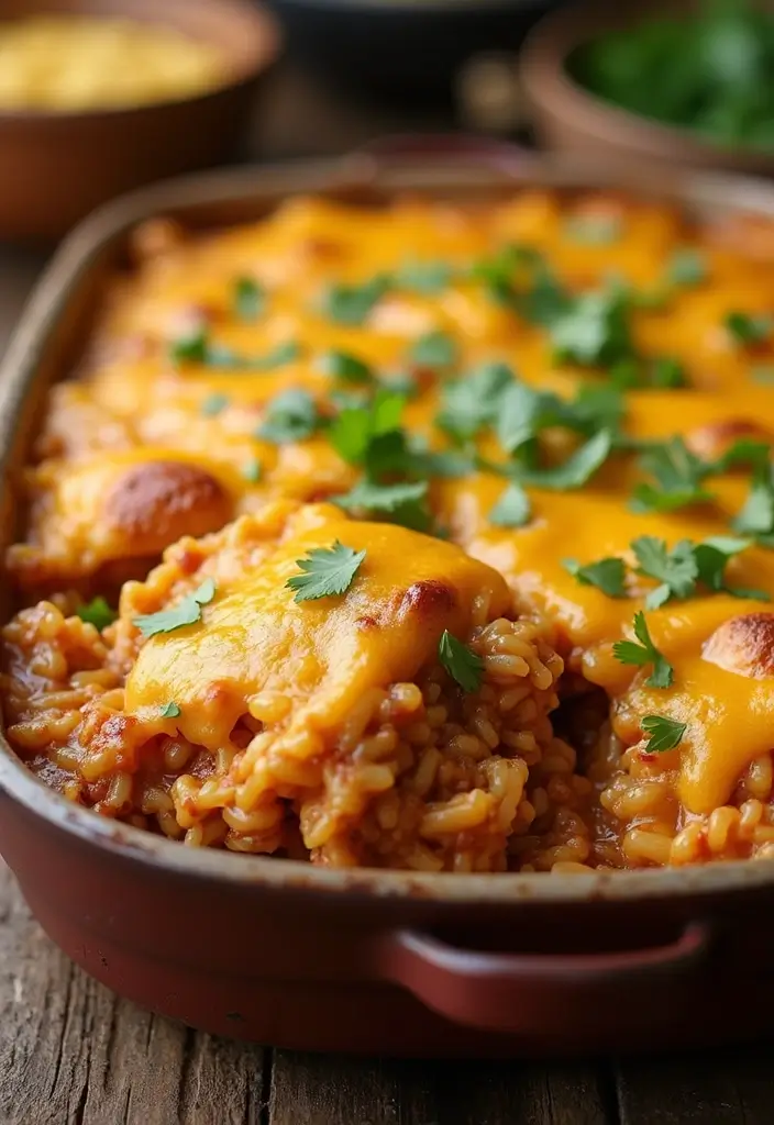 25 Taco Chicken and Rice Recipes That Make Dinner Simple 22 25 Taco Chicken and Rice Recipes That Make Dinner Simple - 4. Taco Chicken and Rice Casserole