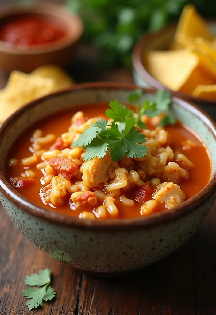 25 Taco Chicken and Rice Recipes That Make Dinner Simple 57 25 Taco Chicken and Rice Recipes That Make Dinner Simple - 9. Taco Chicken and Rice Soup